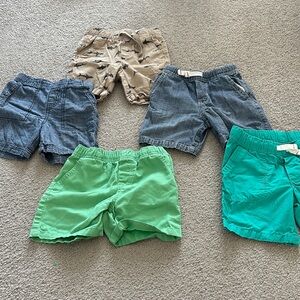 Carter's Kids Shorts Set - Green, Blue, Tan